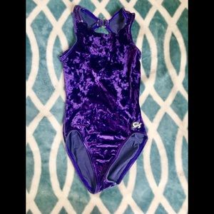 GK purple Velvet Gymnastics Elite sportswear